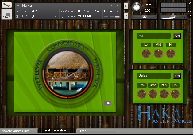 Haka Kontakt Instrument - clickable Impulse Response sphere