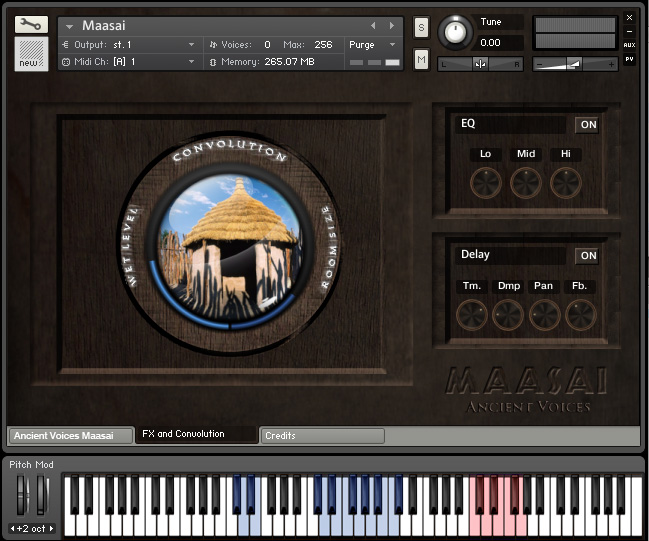 Maasai Kontakt Instrument - clickable Impulse Response sphere