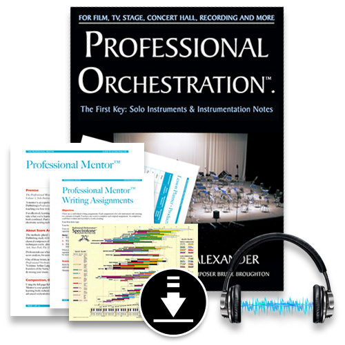  Professional Orchestration Vol 1: Basic Home Study PDF/MP3 Bundle