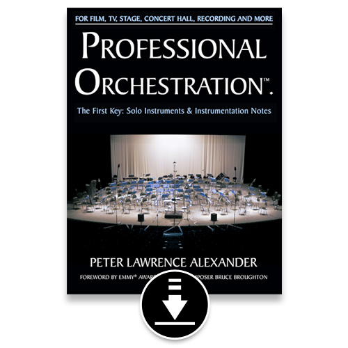 Professional Orchestration Vol 1: Solo Instruments and Instrumentation Notes - PDF eBook