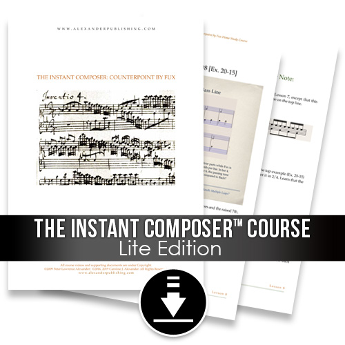  The Instant Composer: Counterpoint by Fux Home Study Course - Lite Edition