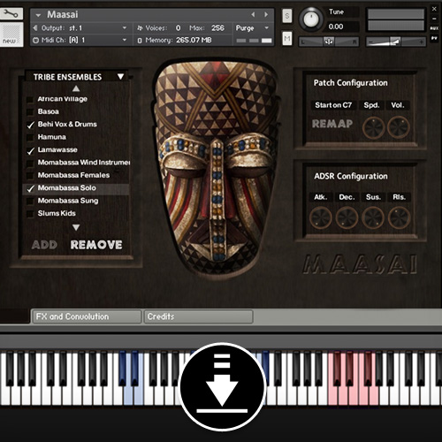  Maasai - Traditional Tribal Music - Kontakt Instrument. Russ Landau - Alexander Publishing / Alexander Creative Media